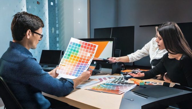 Contrôle de nuanciers couleur pour une agence de publicité internationale
